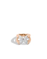 John Hardy | Metallic Bamboo Ring In 18k Gold With Diamonds | Lyst
