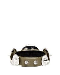 Eddie Borgo | Metallic Casing Gear Stud Leather Bracelet | Lyst