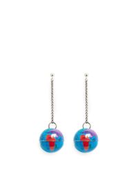 Venessa Arizaga | Blue 'around The World' Globe Drop Earrings | Lyst