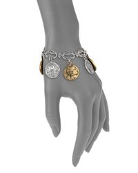 Konstantino | Metallic Kerma Bronze & Sterling Silver Coin Charm Bracelet | Lyst