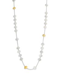 Gurhan | Metallic Clove 24k Yellow Gold & Sterling Silver Long Station Necklace | Lyst
