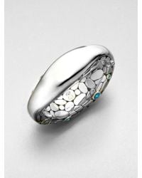 John Hardy | Metallic Semiprecious Multistone Pebble Cuff Bracelet | Lyst