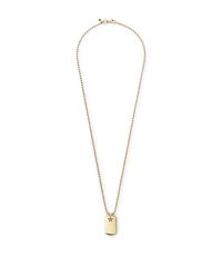 Rebecca Minkoff | Metallic Dog Tag Pendant | Lyst