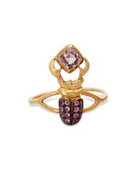 Daniela Villegas - Metallic Pink Khepri Ring - Lyst