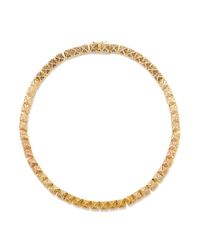 Eddie Borgo | Metallic Pavé Pyramid Necklace | Lyst