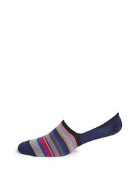 Paul Smith | Blue Bold Striped No-show Socks for Men | Lyst