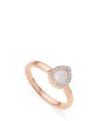 Monica Vinader | Metallic Naida Lotus Ring | Lyst