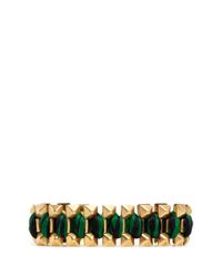 Ela Stone | Green Rowina Coloured Thread Stud Bracelet | Lyst