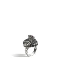 John Hardy | Black Legends Naga Medium Oval Double Dragon Head Ring | Lyst
