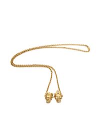 Alexander McQueen | Metallic King And Queen Pendant | Lyst