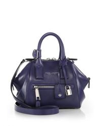 Marc Jacobs | Purple Incognito Mini Smooth Leather Top-handle Bag | Lyst