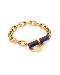 Michael Kors | Cityscape Chains Black Agate Toggle Bracelet | Lyst