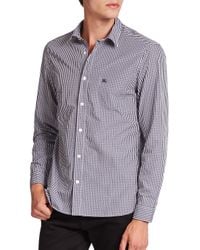 Burberry Brit | Blue Watts Checked Cotton Sportshirt for Men | Lyst