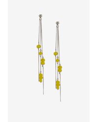 French Connection | Metallic Linear Spiked Drop Earrings | Lyst