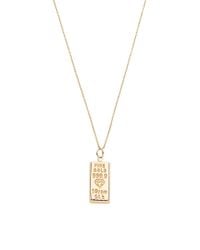 Alison Lou | Metallic Gold Bar Pendant | Lyst