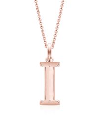 Monica Vinader | Metallic Alphabet Pendant I | Lyst