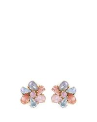 Erickson Beamon | Multicolor 'botanical Garden' Swarovski Crystal Floral Earrings | Lyst