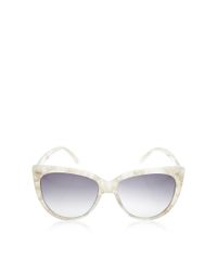 Prism | White Moscow Mother Of Pearl Cat-Eye Sunglasses | Lyst