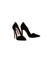 Alice + Olivia | Black Dina Kid Suede | Lyst