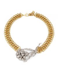 Lulu Frost - Metallic New Snake Necklace - Lyst