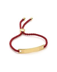 Monica Vinader | Red Havana Friendship Bracelet | Lyst