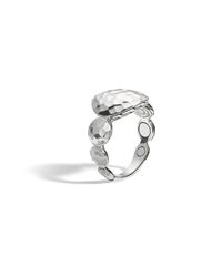 John Hardy | Metallic Hammered Ring | Lyst