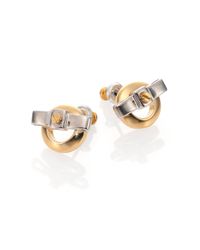 Marc By Marc Jacobs | Metallic Tied Up Stud Earrings | Lyst