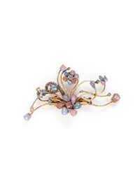 Erickson Beamon | Multicolor 'botanical Garden' Swarovski Crystal Floral Hair Clip | Lyst
