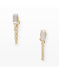 Club Monaco | Yellow Bing Bang Baguette Earring | Lyst