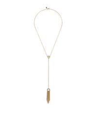 Rebecca Minkoff | Metallic Fringe Y Necklace | Lyst