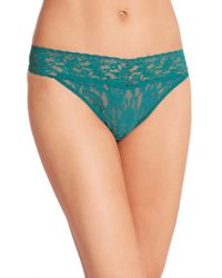 Hanky Panky | Green Signature Lace Original-rise Thong | Lyst