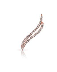 Anne Sisteron - Pink 14kt Rose Gold Diamond Flame Ear Cuff - Lyst
