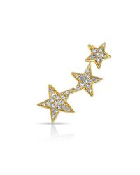 Anne Sisteron - 14kt Yellow Gold Diamond Etoile Ear Cuff - Lyst