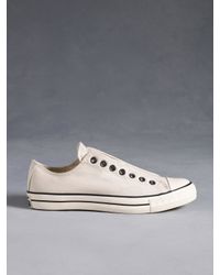 John Varvatos | White Chuck Taylor Laceless Low Top | Lyst
