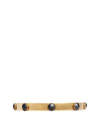 Ela Stone | Metallic 'ana' Hematite Stone Cuff | Lyst