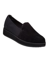 Eileen Fisher | Dell Black Suede Loafer | Lyst