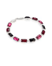 Ippolita | Red Wonderland Harlow Semi-Precious Multi-Stone & Sterling Silver Linear Bracelet | Lyst