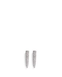 Eddie Borgo | White Crystal Pavé Spike Earrings | Lyst