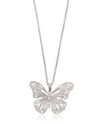 Alexander McQueen | Metallic Butterfly Pendant Necklace | Lyst