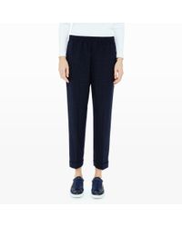 Club Monaco | Blue Twyla Grid Pull-on Pant | Lyst