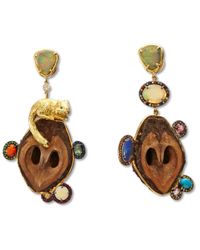 Daniela Villegas - Yellow Grabbing Love Earrings - Lyst