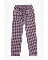 French Connection | Purple Metal Core Check Lounge Pants for Men | Lyst
