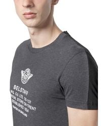 Belstaff | Black Teagle Logo Print Cotton Jersey T-shirt for Men | Lyst