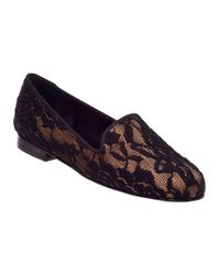 Jon Josef - Gatsby Lace Loafer Champagne Black Lace - Lyst