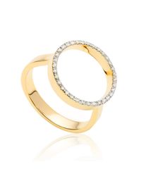 Monica Vinader | Metallic Diva Circle Open Ring | Lyst