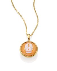 Ippolita | Metallic Shell Cameo & 18k Yellow Gold Skull Charm | Lyst