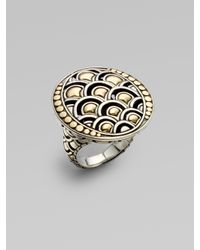 John Hardy | Metallic 18k Yellow Gold and Sterling Silver Ring | Lyst