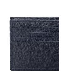 Tod's | Blue Stitched Grained Leather Classic Wallet for Men | Lyst