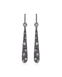 Kwiat | Cobblestone Drop Earrings in Black Diamond | Lyst