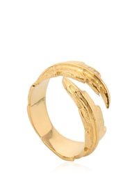 Leivan Kash | Metallic Feather Pinky Ring | Lyst